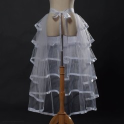 Юбка "Хвост" фатиновая с кантом 105 см (белая)