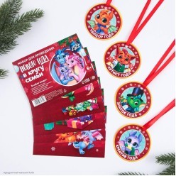Набор для встречи Нового Года Дракона "В кругу семьи" 13*9см