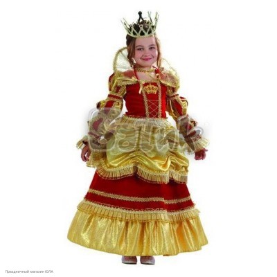 Костюм детский "Королева Золотая" р.28, 110 см 479-110-28