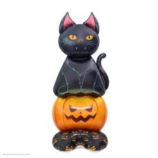 Фигура фольга 3D "Кот на тыкве" 112*47*39см