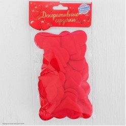 Сердечки 5 см, текстиль, красный (25 шт) Сердечки 5 см, текстиль, красный (25 шт)