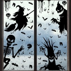 Наклейки статические "Ведьма" 35*25 см