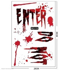 Наклейки статические "Do not enter" 30*20 см