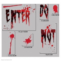 Наклейки статические "Do not enter" 30*20 см