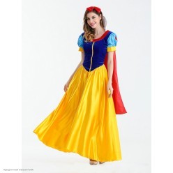 Костюм взрослый "Белоснежка" (велюр) р.46-48