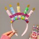 Ободок "Happy Birthday" (свечи) 23*17см РС14155