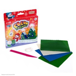 Свечи своими руками "Зимний пейзаж" 15,5*16,5см