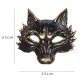 Маска "Волк" черн.золото 27*24см (резина) РС17069-21