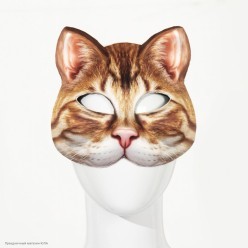 Маска Кот (текстиль) 19*17см