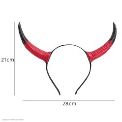 Рога красно-чёрные (резина) 21*28 см