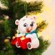 Подвеска деревянная "Белый мишка" 11,5*9,5 см 5195210