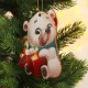 Подвеска деревянная "Белый мишка" 11,5*9,5 см 5195210