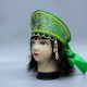 Кокошник "Дашенька" зелёный с золотом 