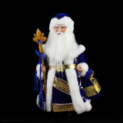 Фигура "Дед Мороз" 30 см в синем К86019-1д