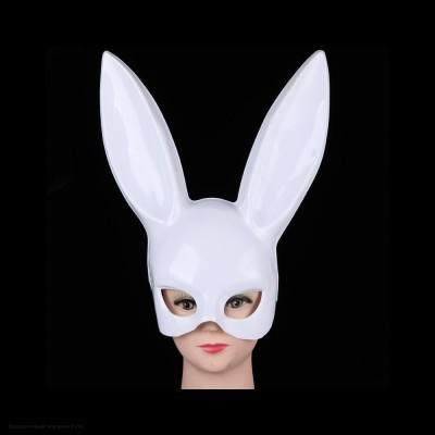 Маска "Кролик Банни" (пластик) белая РС17059-б