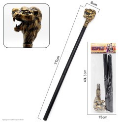 Трость Лев разборная, 77см, пластик (цвета ассорти)