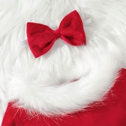 Костюм детский "Помощница Санты" платье (бархат) р.110см