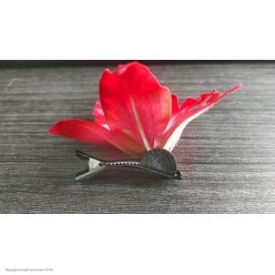 Зажим для волос "Орхидея" фиолетовая 7,5 см