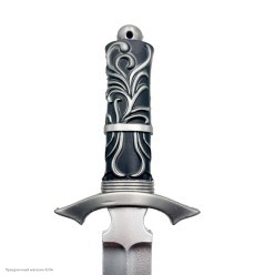 Кинжал (чёрная рукоять с рисунком) 31,5*9,8 см (резина) Кинжал (чёрная рукоять с рисунком) 31,5*9,8 см (резина)