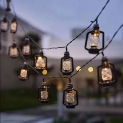 Электрогирлянда "Керосинки" LED (3м; 20 шт) на батарейках