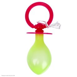 Соска-пищалка гигантская 20*9см розовая