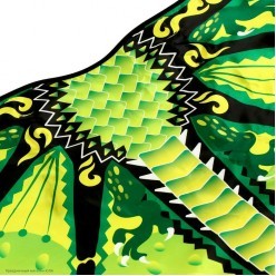 Набор Дракона фетр (крылья 97*76см, маска фетр) зелёный
