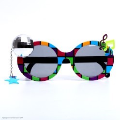 Очки с подвеской "Диско" диско-шар (пластик)