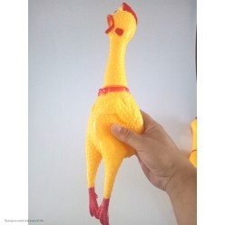 Курица орущая 40 см (резина)