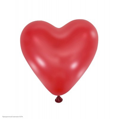 Шар Сердце без рисунка CHERRY RED 5"/13см 28596