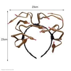 Ободок "Горгона" змеи (резина
)