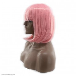 Парик Каре 30см (розовый пепельный) в/темп. волос