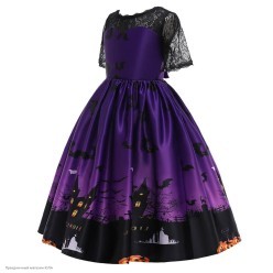 Костюм детский "Стильная ведьмочка" фиолет, дом 160 см