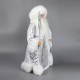 Дед Мороз 50см в бело-серебряном (двигается, поёт) К3003-2а