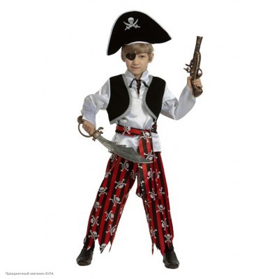 Костюм детский "Пират" р.40, 158 см 7012-158-40
