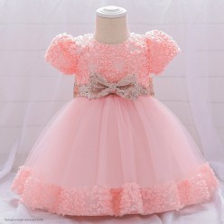 Платье нарядное "Анита" 80 см, розовое