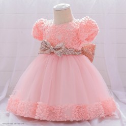 Платье нарядное "Анита" 80 см, розовое
