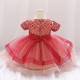 Платье нарядное "Амина" 90 см, красное К9315-к-90
