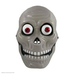 Маска "Череп" глаза на пружинках (пластик)