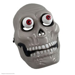 Маска "Череп" глаза на пружинках (пластик)