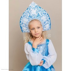 Костюм детский "Снегурочка Кружевница" р.30, 116 см