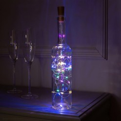 Электрогирлянда "Роса" на пробке 2,9 м, цветная