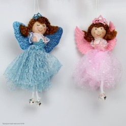 Подвеска мягкая "Девочка-фея" 17*9 см (текстиль, пластик)