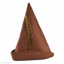 Шляпа охотника с пером коричневая