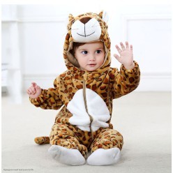 Костюм детский "Леопардик" плюш 80-90см