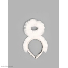 Ободок Нимб ангела пуховый (белый) 23*12,5см