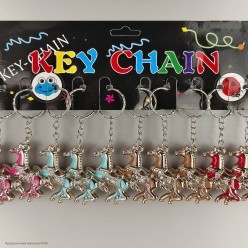 Брелок СГ "Лошадь яркая" (пластик) 4*4,5 см