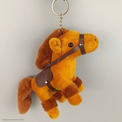 Брелок мягкий СГ "Конь в сбруе" 13*15*7см