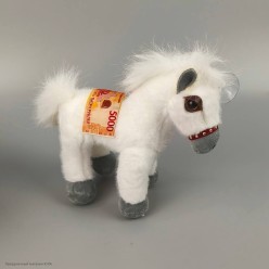 Мягкий СГ "Лошадь с купюрой" с присоской 18 см