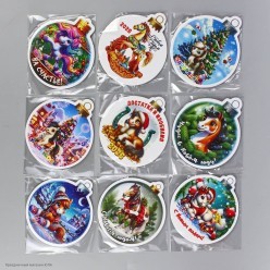 Магнит СГ Лошадь "Шар" (винил, картон) 9*8см