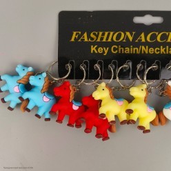 Брелок СГ "Лошадка цирковая" (резина) 4,5*5 см